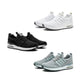 White, black, Grey sneakers all seasons, soft cushioning, foam sole, rubber anti-slip sole, easy slip in. Orthopedic design.