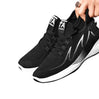 Breathable and elastic design, fit any feet, black, black and red, black, white running shoes