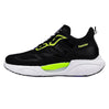  all seasons running shoes with soft cushioning heel support, breathable design, elastic laces black