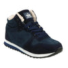 Water repellent, warm inner lining winter, autumn boots soft inside, anti-slip rubber soles blue