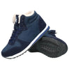 Water repellent, warm inner lining winter, autumn boots soft inside, anti-slip rubber soles blue