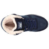 Water repellent, warm inner lining winter, autumn boots soft inside, anti-slip rubber soles blue