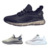 Running Sneakers Black, Beige, White with air cushioning soles and airflow insole white black biege