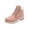 Warm Inner Lining winter, fall and autumn boots with water repellent coating and reinforced heel pink