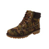 Warm Inner Lining winter, fall and autumn boots with water repellent coating and reinforced heel Green