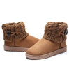 Warm Winter, Autumn and Fall shoes with warm inner lining, reinforced heel area and anti-slip rubber soles Khaki
