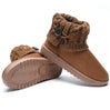 Warm Winter, Autumn and Fall shoes with warm inner lining, reinforced heel area and anti-slip rubber soles Khaki