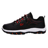 Black Hiking boots anti-slip rubber sole with air cushioning and reinforced toe box