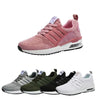 Fashionable, stylish, sport shoes, running shoes, everyday sneakers, breathable design, aircushioning, heel support, elastic closure, easy slip in. White, black, pink, army, grey trainers