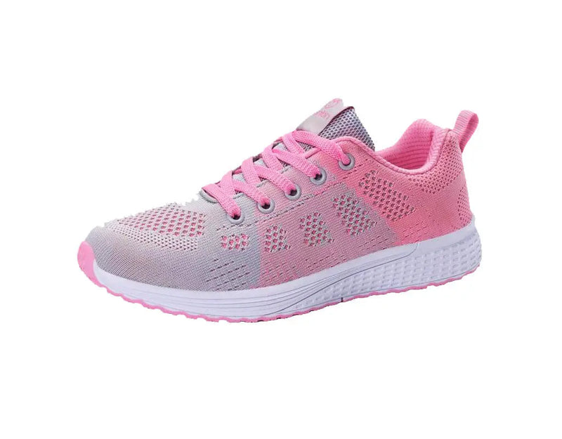 Unisex breathable autumn, fall and summer sneakers trendy design, pink