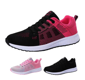 Unisex breathable autumn, fall and summer sneakers trendy design, black and pink, pink, black