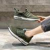 Fashionable, stylish, sport shoes, running shoes, everyday sneakers, breathable design, aircushioning, heel support, elastic closure, easy slip in. Army trainers